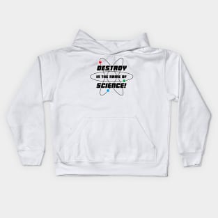 Destroy In The Name Of Science Kids Hoodie